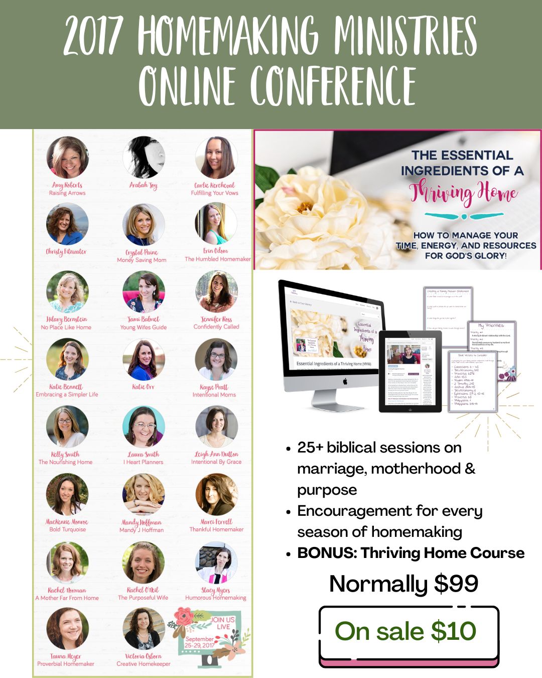 2017 Homemaking Ministries Online Conference
