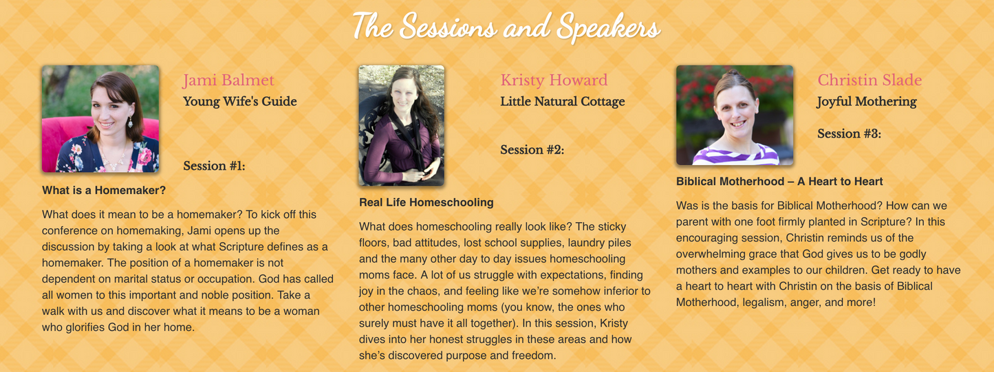 2014 Homemaking From Scratch Online Conference