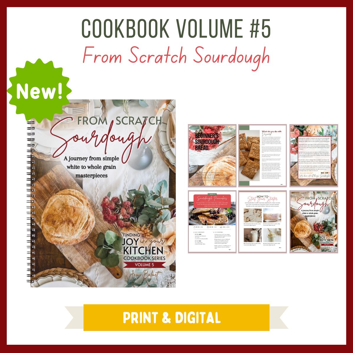 Cookbook Volume 5: From Scratch Sourdough