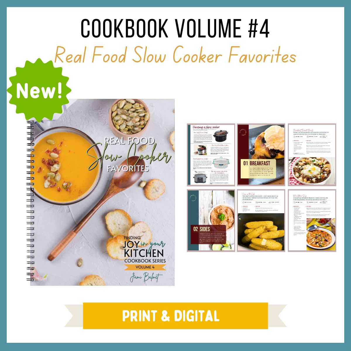 Cookbook Volume 4: Real Food Slow Cooker Favorites - PRINT