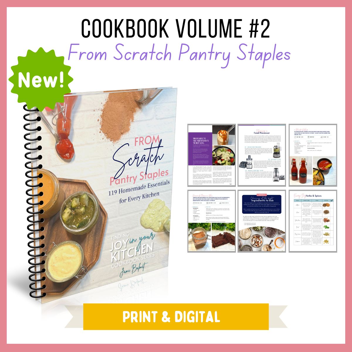 Cookbook Volume 2: From Scratch Pantry Staples - PRINT