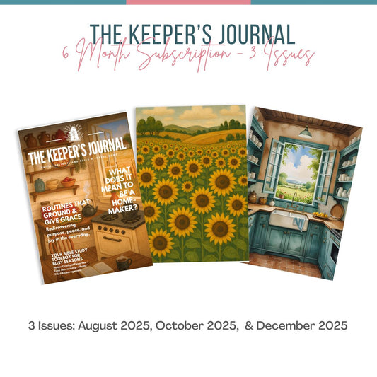 The Keeper's Journal: 6 Month Subscription