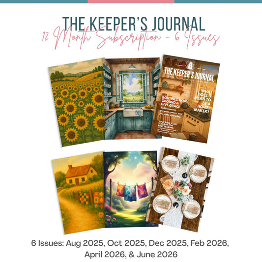 The Keeper's Journal: 12 Month Subscription