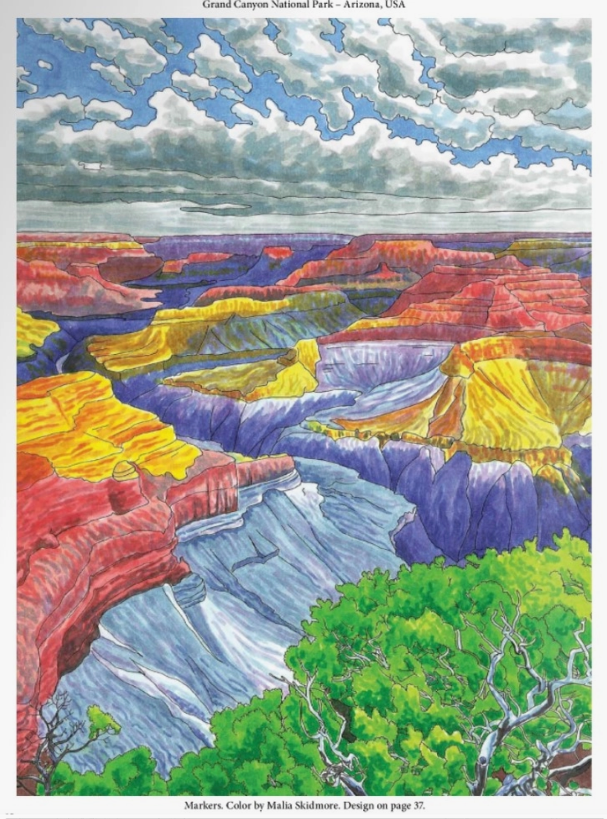 National Parks Coloring Book