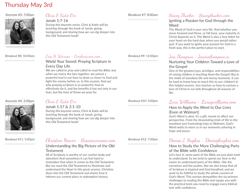 Enjoy the Word Online Bible Conference