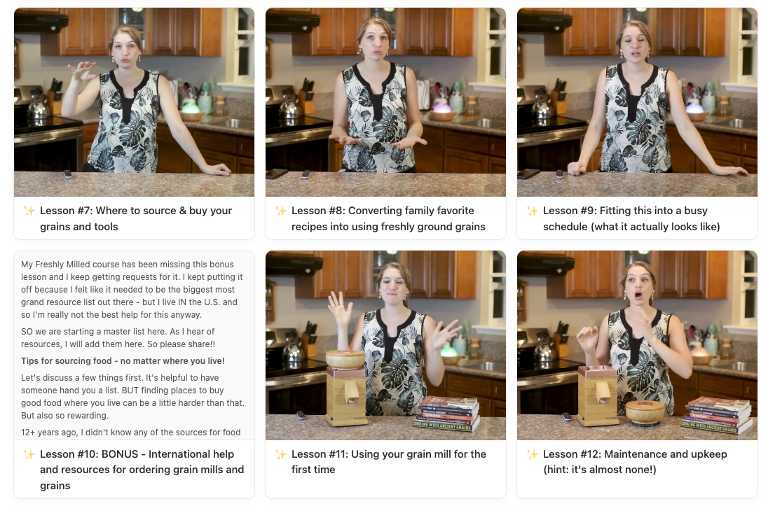 Freshly Milled Course