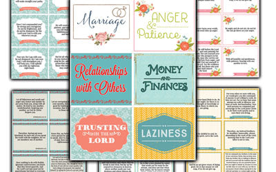 12 Sets of Scripture Memory Cards