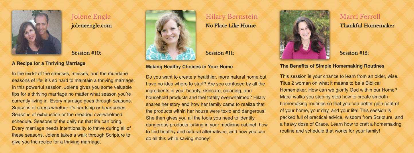 2014 Homemaking From Scratch Online Conference