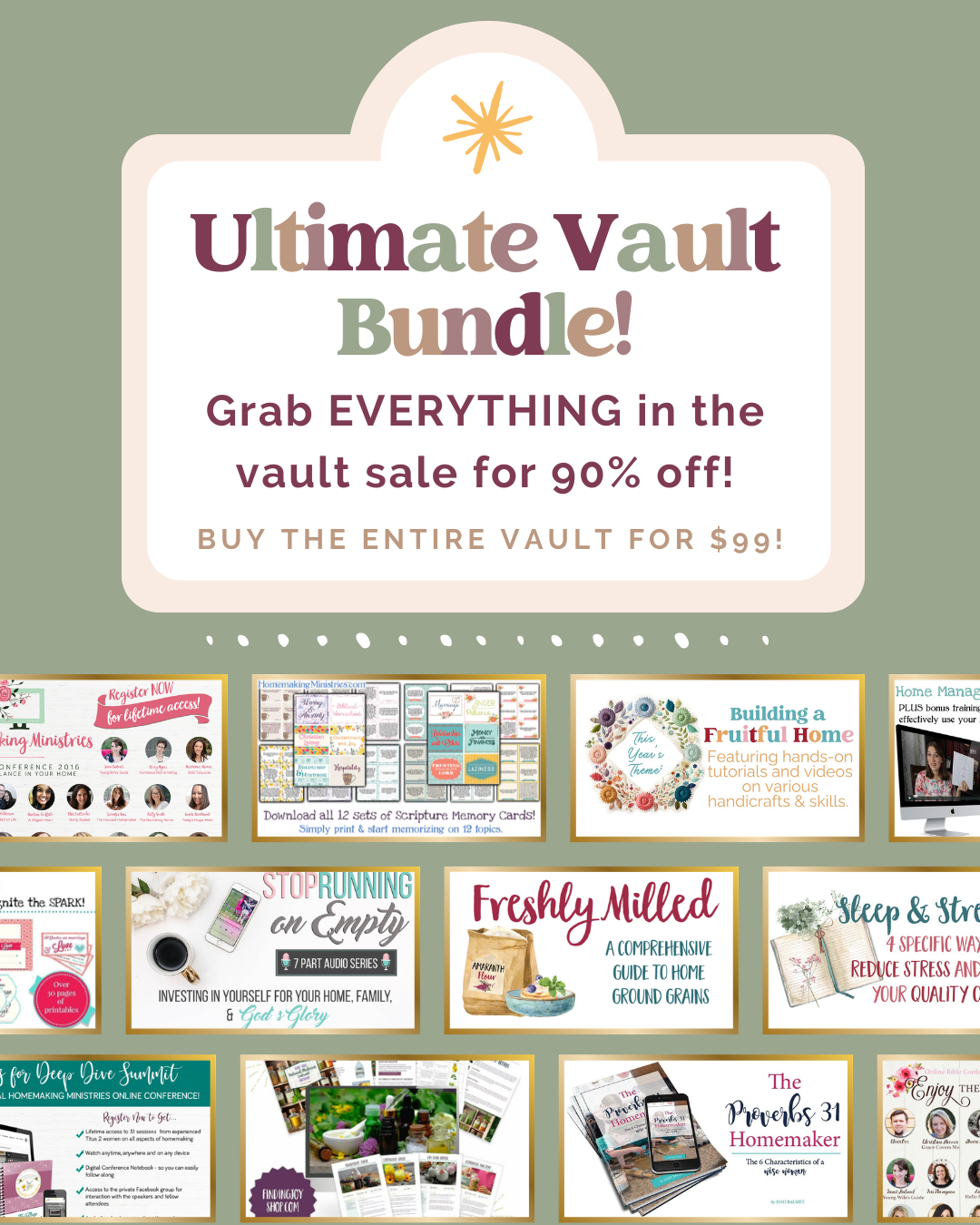 ULTIMATE VAULT BUNDLE: Our entire vault collection