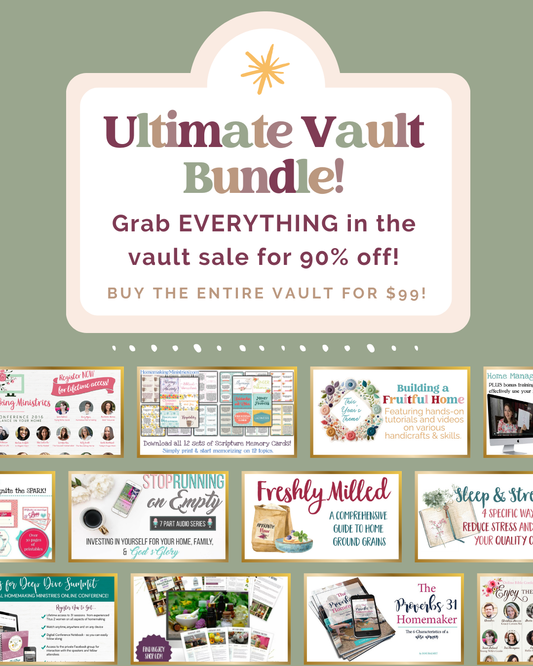 ULTIMATE VAULT BUNDLE: Our entire vault collection