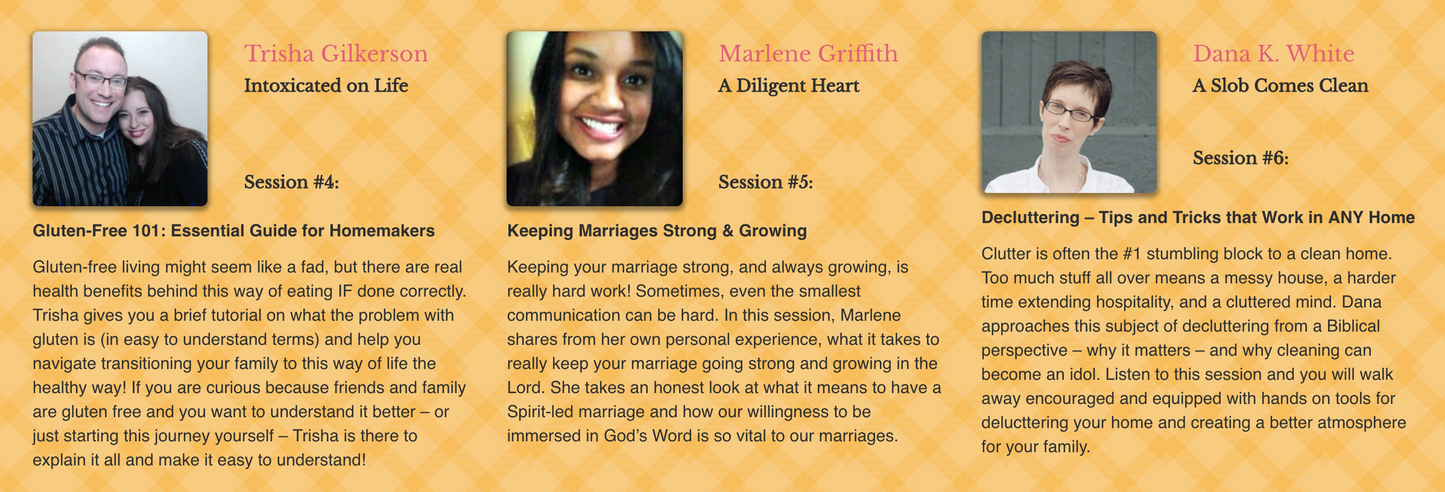 2014 Homemaking From Scratch Online Conference