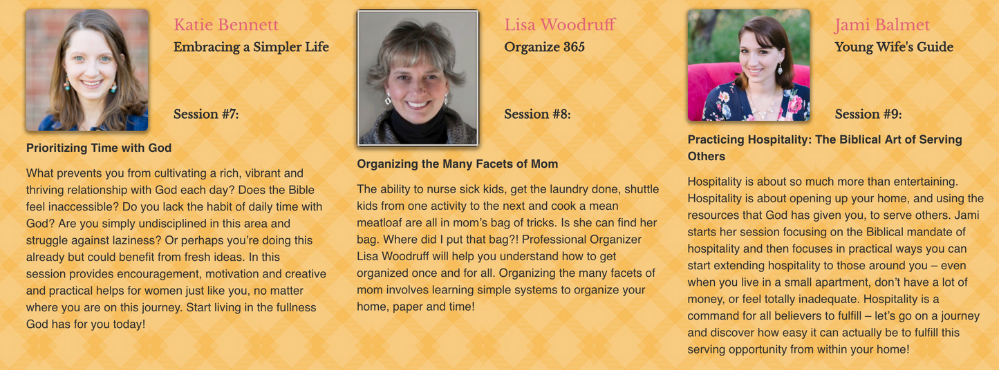 2014 Homemaking From Scratch Online Conference